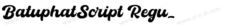 BatuphatScript Regu字体转换